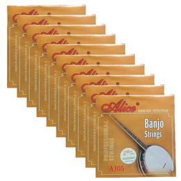 -10 juegos de cuerdas Alice Banjo recubiertas de aleación de cobre enrolladas DBGCG 5 cuerdas Set AJ05
