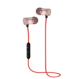 50pcs/lot Blast M9 Input Stereo Running Wireless Sports Headset Neck Metal Magnetic Bluetooth Headset dhl free