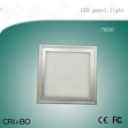 Free Shipping 18w 300x300mm silver and white frame flat led panel lighting Office/Home/Hotel indoor LED ceiling lamp