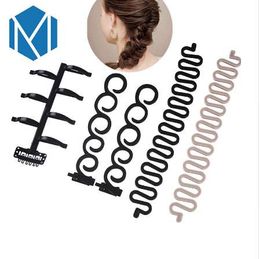 M MISM Hot Hair Styles Maker Tress Tool Hair Accessories Bands Hair Disc Easy Simple For Women Girls Party Wedding Festival