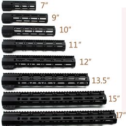 7''9''10''11''12''13.5''15''17'' inch M-lok Clamp Style Handguard Rail Picatinny Mount System Black