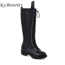 Kaufen Sie im Großhandel Knie Hoch Chunky Plattform Stiefel Großhandel Wastyx Frauen Plateau Chunky High Heel Overknee Stiefel Seitenreißverschluss Winter Warm Oberschenkel Stiefel Mode Frau Schuhe Braun