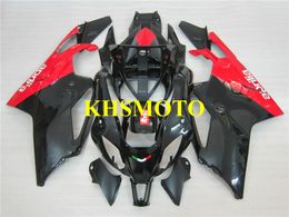 Motorcycle Fairing kit for Aprilia RSv1000r 04 05 06 RSV 1000 2004 2005 2006 ABS Red Gloss black Fairings set AA08