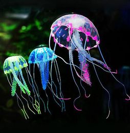 Turtle fish tank Mini Submarine Ornament Glowing Effect Artificial Jellyfish Fish Tank Aquarium Decoration Lovely 5.5cm 8cm 10cm