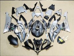 Injection Mould New Fairings For Yamaha YZF-R6 YZF600 R6 08 15 R6 2008-2015 ABS Plastic Bodywork Motorcycle Fairing Kit Black Silver d16