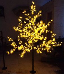 672 LEDs 6ft 1.8M Height LED Maple Tree light holiday Christmas Tree Light Waterproof 110/220VYellow /Red Color Outdoor Use