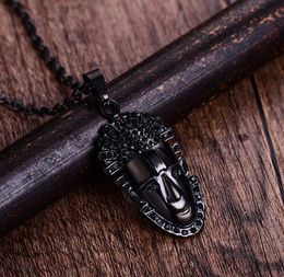 free shipping Trendy stainless steel hip hop necklaces electroplating and diamond-encrusted men and women hip hop pendants are popular fashi