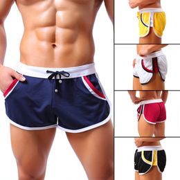 Verão casual shorts homens roupas homens pugilistas home boxers masculino calções gay homem sexy calça solta calças soltas