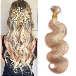 Blonde Mix Hair Extension 27/613 Honey Blonde Piano Hair Extension 3 Bundle Deals Body Wave For Black Women Vigrin Russian Hair