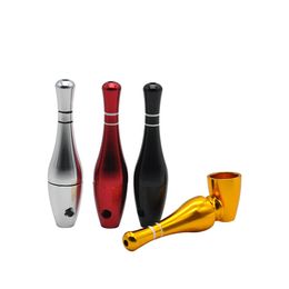 Designer Bowling Metal Pipes Hot Smoking Pipe Fashion Portable Metal Smoking Pipe Bowling Shape Smoking Pipe Portable Philtre