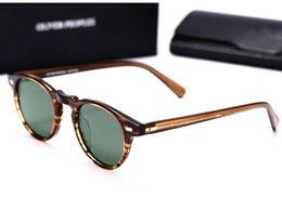 round vintage sunglasses Driving Outdoor Gregory Peck man and women unisex sunglasses with Polarised lens oculos de graus