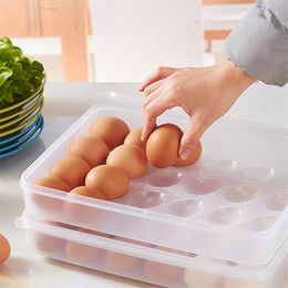 Hard Plastic Egg Storage Box Single Layer 24 Grids with Lid Eggs Case Organizer Holder Container Dispenser Tray for Refrigerator Capacity