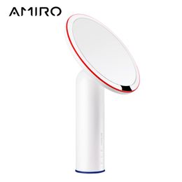 AMIRO 8 Inch LED Lighted Makeup Mirror, On/Off Smart Sensor, True Colour Clarity System