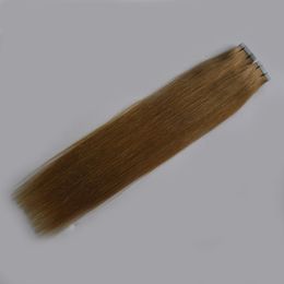 40pcs Blonde Brazilian Human Hair Tape Hair Extensions 100g Skin Weft Extensions Remy Seamless Tape Hair Extensions 10-26"