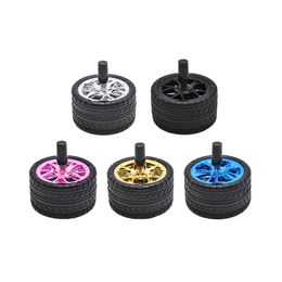 Creative Rubber Car Tires Ashtray Press Rotary Portable Ash Tray Ashtray Metal Ashtrays With Lids Silicone Ashtray