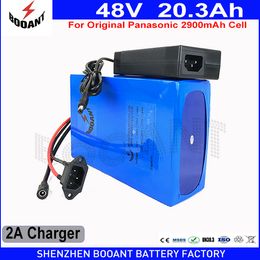 BOOANT 48V 20AH 1200W For Original Panasonic 18650 Electric Bicycle Lithium Battery for Bafang Motor Free Customs to EU US