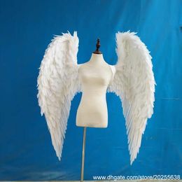 creative DIY decoration props white angel wings for Grand Event Birthday party Halloween Chirstmas shooting EMS free shipping