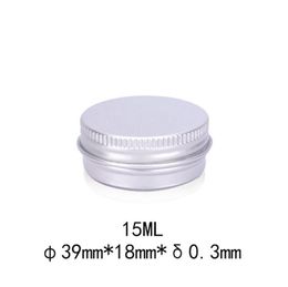 15g Empty Aluminum Lip Gloss Container 15ml Lipstick Box Metal Jar Lip balm Cosmetic Packaging Bottle LX1226