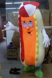 2018 High quality of cool fast food hotdog mascot costume for adult to wear for sale