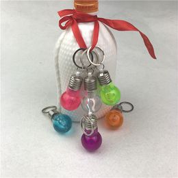 Led flash bubble keychain custom creative toys gifts activities gifts pendant novelty Jewellery