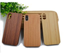 2018 Newest Design Wood Case For Iphone X 7 8 6 6S PLUS 5 5S Customized OEM Wooden Bamboo TPU Cover For Samsung S9 S9 PLUS S8 Note8 S7 edge