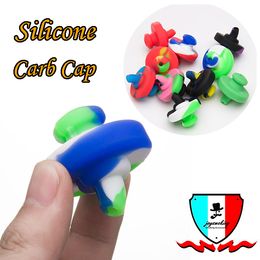 Universal Colored Silicone Carb Cap Ufo Dome Smoking Accessories for Glass Water Pipes, Dab Oil Rigs, Quartz Banger Nails