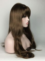 Luxe Wigs - Premium Quality Stylish Long Fashion Wig w/ Bangs - Jenny #18