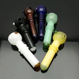 Two Colour cannon pipe ,Wholesale Bongs Oil Burner Pipes Water Pipes Glass Pipe Oil Rigs Smoking Free Shipping