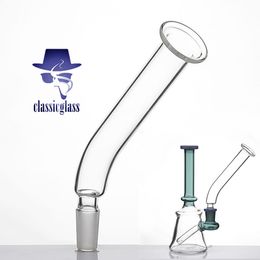 Glass mouth piece Quartz Filter Tips 14mm male Joint Length 136mm High Borosilicate Glass Connecter for Glass Bongs Water Pipe