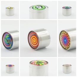 Colourful Zinc Alloy Mini Herb Grinder Spice Miller Crusher High Quality Beautiful More Colour Unique Design Smoking Pipe Accessories DHL Free