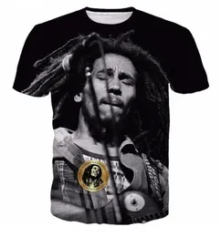 bob marley shirts men NZ - Wholesale-Newest Fashion Mens Womens Summer Style Reggae Star Bob Marley Funny 3D Print Casual T-Shirt DXR00100