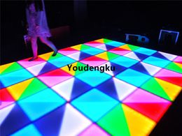 4 pieces 432pcs*5mm night club dance floor rgb dmx waterproof wedding led dancing floor stage lights