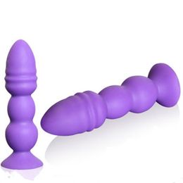 Sex toy massager Adult Toys Silicone Anal Plug Unisex Butt Plugs With Strong Sucker Anus Expansion Love Kits Products