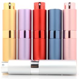 10ml Rotatable Travel Perfume Bottle Empty Refillable Parfum Bottle with Spray Portable Mini Cosmetic Container Perfume Atomizer