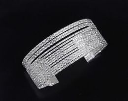 hot style European and American hot sell the wide open texture bracelet fashion metal bracelet fashion classic exquisite elegance