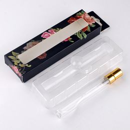 10ML Glass Perfume Atomizer Parfum Spray Bottle with Packing Box, Cosmetics Sample Packing Vial Refillable Bottle F20172804