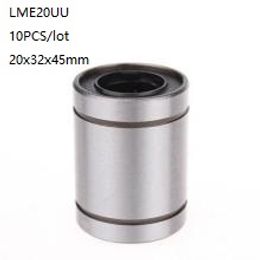 10pcs/lot LME20UU KB20UU 20mm Linear ball bearings linear sliding bushing linear motion bearings 3d printer parts cnc router 20x32x45mm