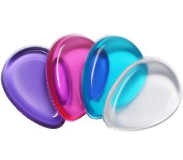 -Heißer verkauf klar silikon make-up puderquaste 4 farbe wassertropfen form gelee kosmetische puff bilden werkzeug versandkostenfrei