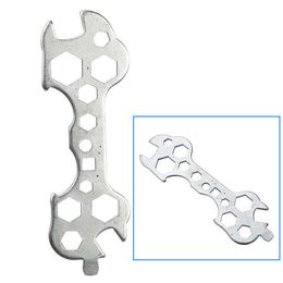 Multifunction spanner steel bicycle wrench professional kids bike repair tool bicycle mulit porous wrench