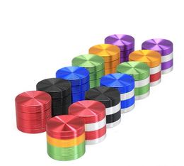 Smoking Pipes New multicolor thread Cigarette Mill diameter 50MM 4 layer aluminum alloy grinder