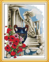 Athens feeling decor paintings ,Handmade Cross Stitch Embroidery Needlework sets counted print on canvas DMC 14CT /11CT