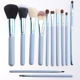 Professional makeup Brush Set 12pcs Cosmetic Brush Set Foundation Blending Pencil Blush Face Eye makeup Tool Kit