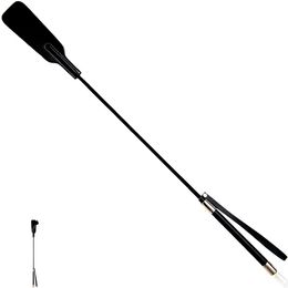 65cm genuine leather whip rod wand lash strap flog spanking paddle stick slap flap beat adult SM sex slave game toy for couple S1017