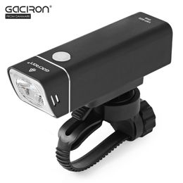 GACIRON V9F - 600 USB Rechargeable Waterproof Bike Cycling Light Bicycle Front Flashlight 600 lumens high brightness light and 85 degree