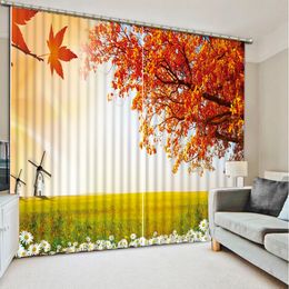 3D Curtain Grassland scenery Window Curtain Living room 3D Curtains For Living room room Office Hotel Home Window Decoratio