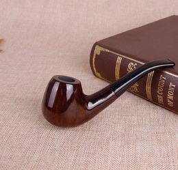 Classic wood bent tobacco pipe wooden man hammer tobacco smoking set