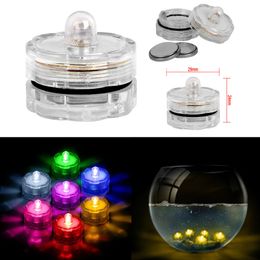 Night Lights Underwater LED Candle Submersible Tea Light Tea Sub Battery Indoor Lighting