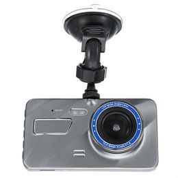 Best car DVR 2Ch vehicle black box 1080P car video dashcam full HD 4" front 170° rear 120° angle starlight G-sensor motion detection