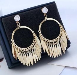 Hot style Europe and the United States exquisite drop shape crystal earrings women style tassel earrings personality fashion sales