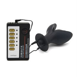 Unisex Electric Shock Medical Themed Aanl Plug Sex Toys Prostate Massager Butt Electro Anal Accessory Anus Stopper